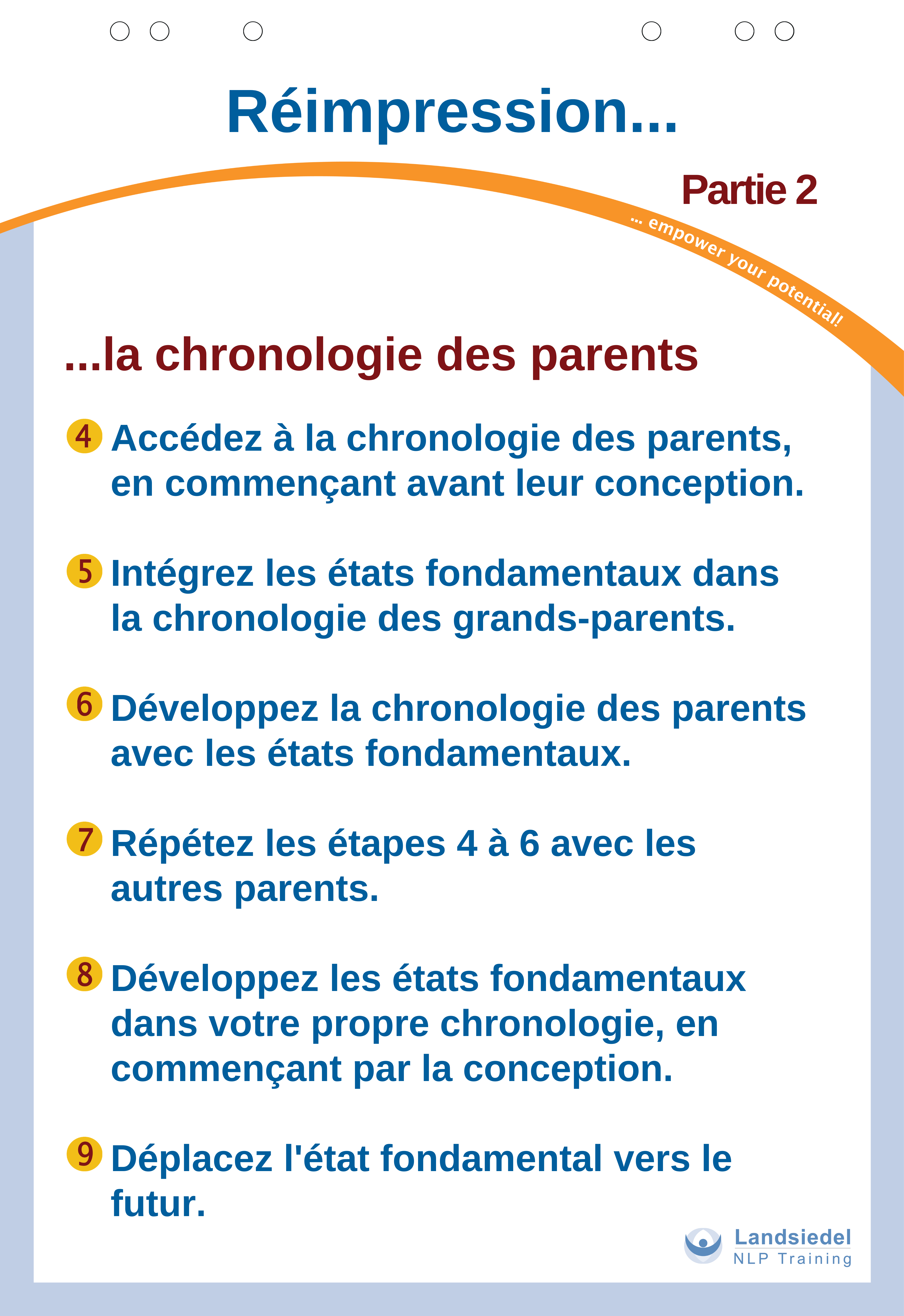 Ligne du temps des parents